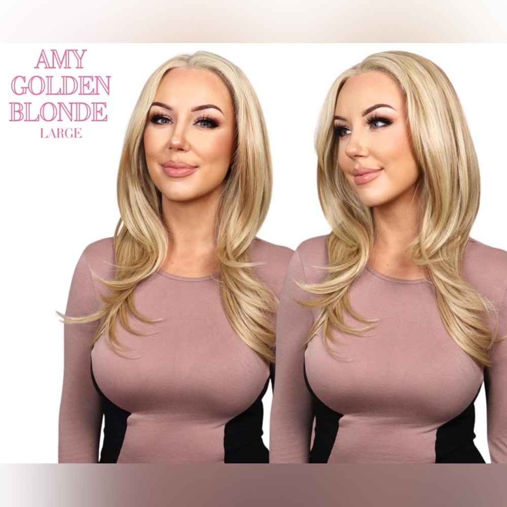 Chelsey Smith Crowns NWT Amy Golden Blonde Large Cap Wig